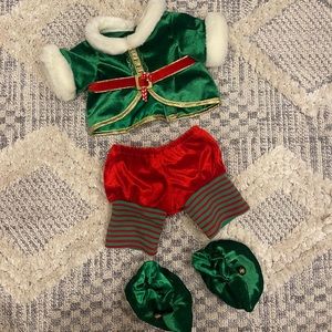 🎄Build a Bear Workshop Christmas Elf Holiday Costume Outfit Set 🎅